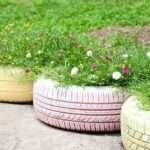 first idea for low cost gardening is tire gardening