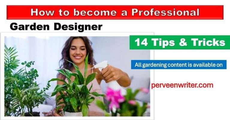 how to become a professional garden designer